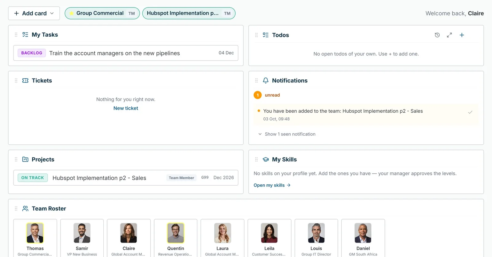 A leader’s dashboard